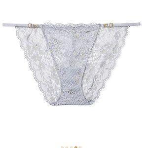 Victoria's Secret Love Cloud Floral Lace One Piece Bikini Panty Size Medium